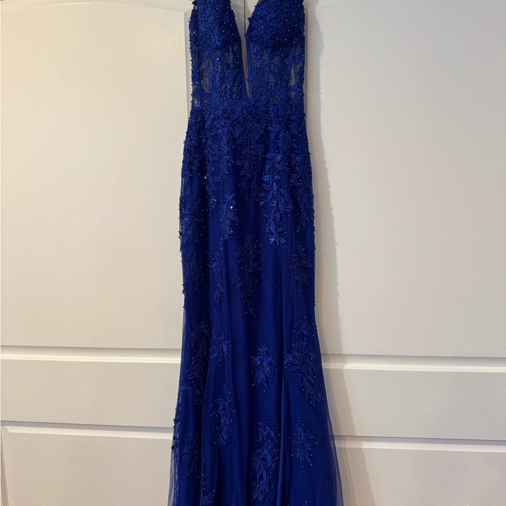 Sherri Hill Royal Blue Prom Dress